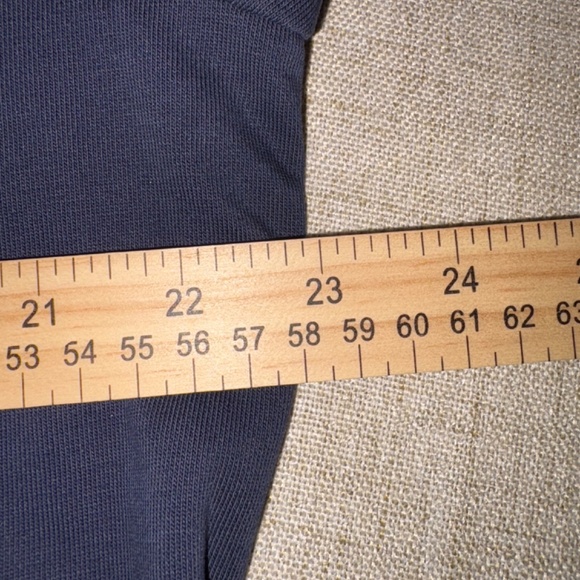 Jason Wu | French Terry Hoodie with Lace Trim Marine Blue | Size L - Picture 4 of 6